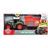 Tractor Fendt cu remorcă pentru joacă și colecție de jucării.
