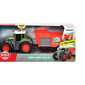Tractor Fendt cu remorcă pentru copii Tractor Fendt cu remorcă pentru joacă și colecție de jucării.