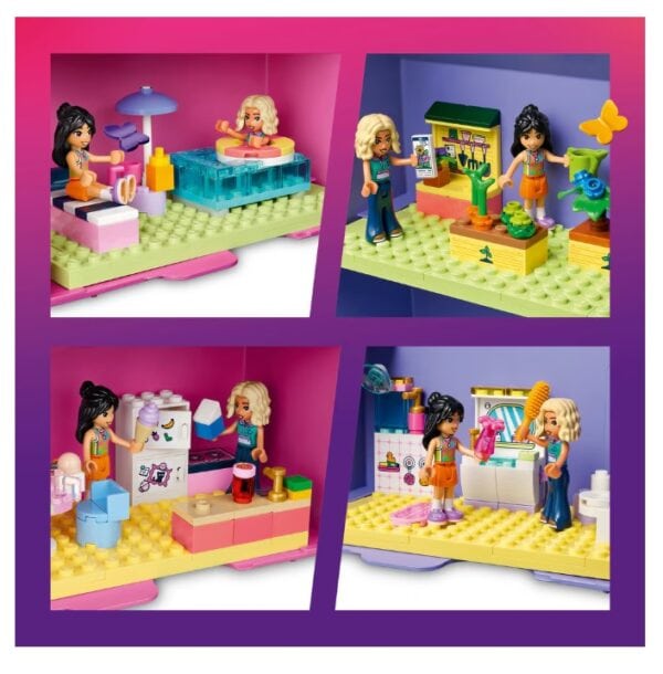 Set Lego Friends pentru joacă creativă Set Lego Friends cu scene de casă și activități de zi cu zi.