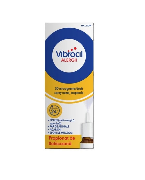 vibrocil-alergii-spray-nazal-solutie-50mcg-60-doze-haleon-O44640 Vibrocil Alergii Spray Nazal, Solutie, 50mcg, 60 Doze, Haleon