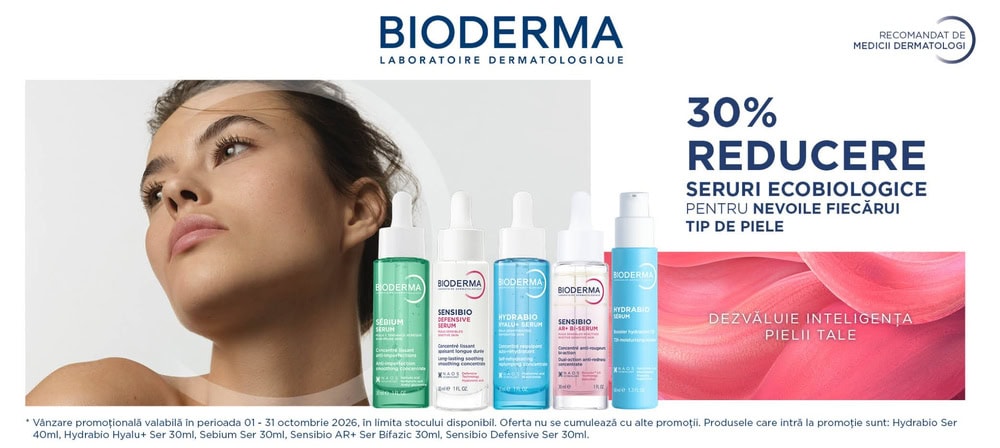 -30% Bioderma Octombrie 2026