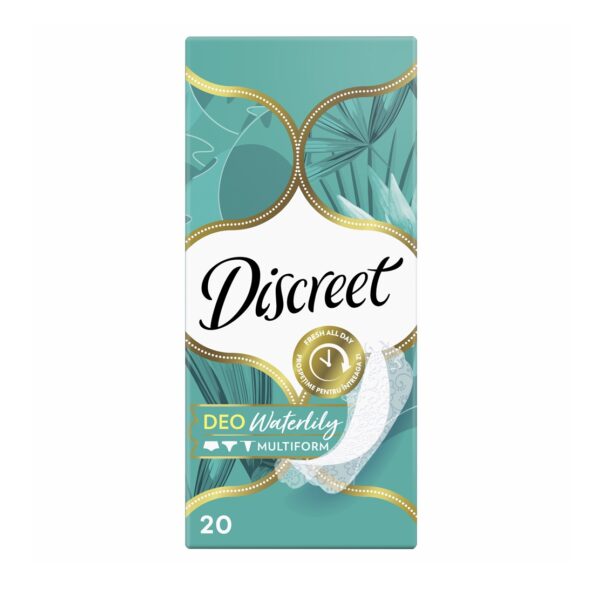 Absorbante Discreet Waterlily 20 Buc Absorbante Discreet Waterlily, 20 bucăți, pentru protecție zilnică.