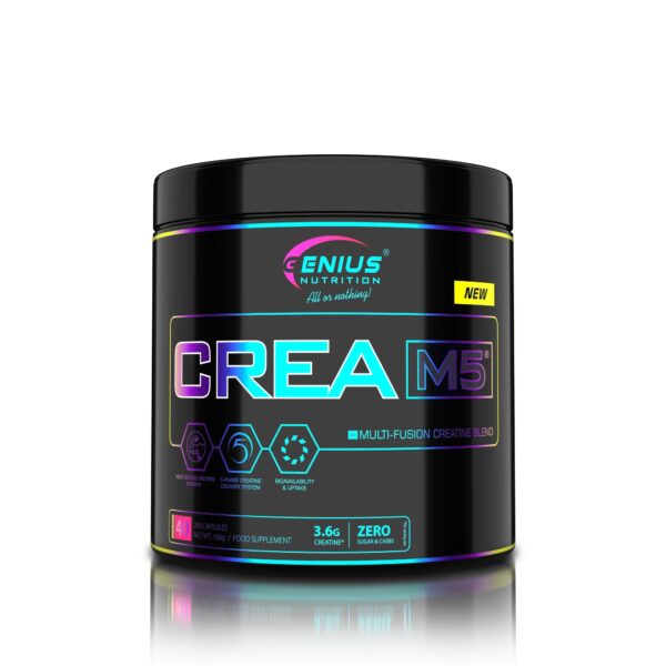 Creatina Crea-M5, 200 Capsule, Genius Nutrition