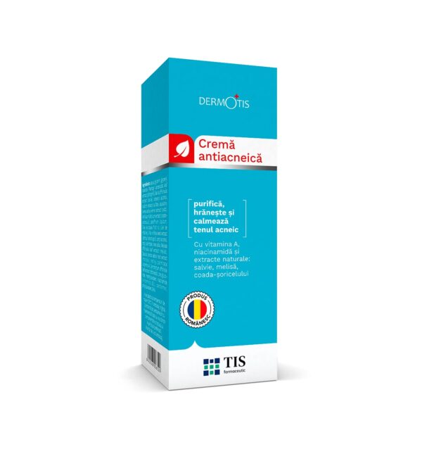 DermoTis Crema Antiacneica, 50 ml, Tis Farmaceutic