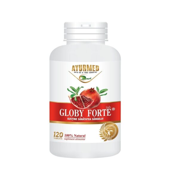 Globy Forte, 120 Tablete, Ayurmed Cutie cu 120 tablete Globy Forte pentru sănătate.