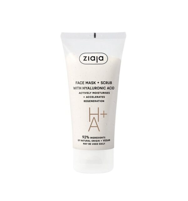Masca Exfolianta cu Acid Hialuronic pentru Fata, 55 ml, Ziaja