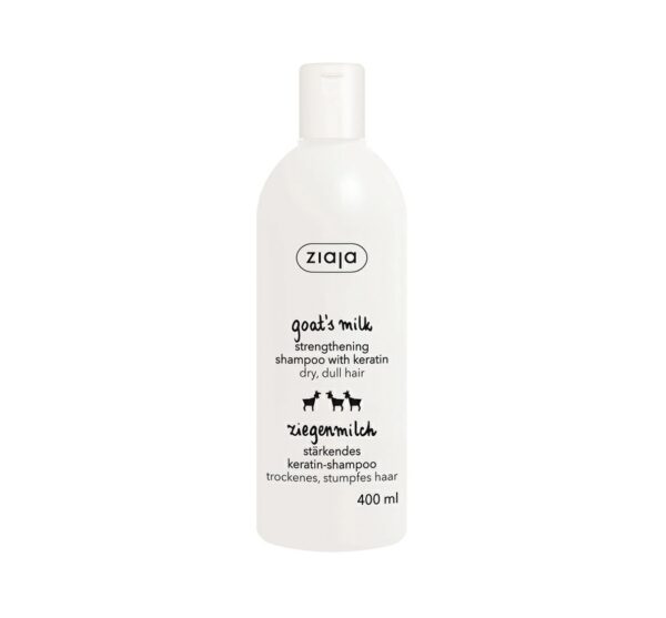 Sampon Pentru Intarirea Firului de Par cu Lapte de Capra si Keratina Goat's Milk, 400 ml, Ziaja