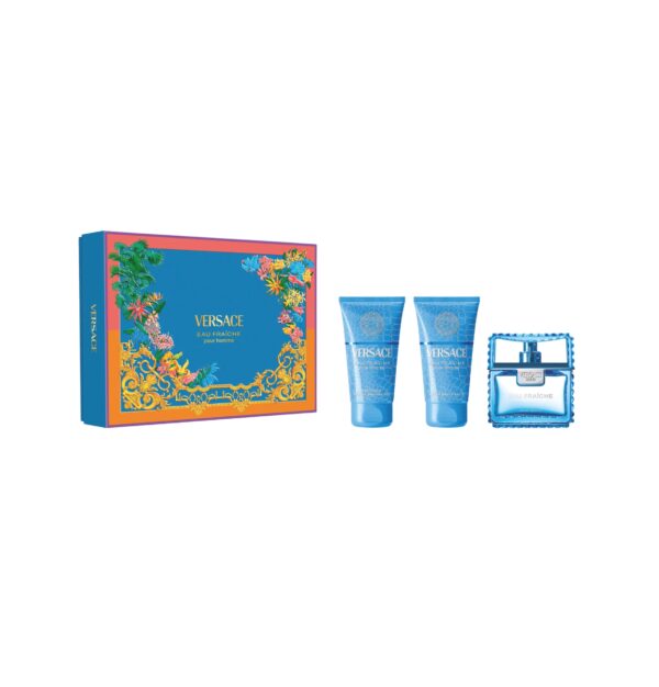 Set Parfumuri Cadou pentru Barbati, Eau Fraiche, 3 Piese, Versace