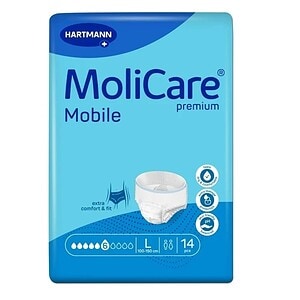 Slip Tip Scutec pentru Incontinenta Mobile L MoliCare Premium, 14 Bucati, Hartmann