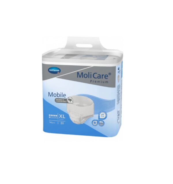 slip-tip-scutec-pentru-incontinenta-mobile-xl-molicare-premium-14-bucati-hartmann-O10670-farmacia-morpheus Slip Tip Scutec pentru Incontinenta Mobile XL MoliCare Premium, 14 Bucati, Hartmann