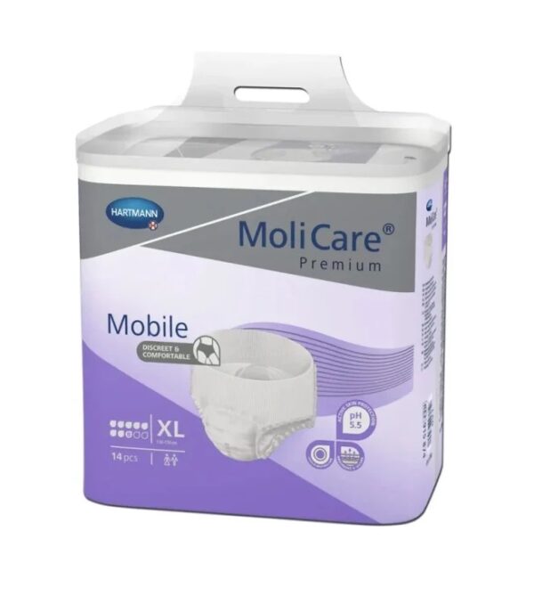 slip-tip-scutec-pentru-incontinenta-mobile-xl-molicare-premium-14-bucati-hartmann-O44910-farmacia-morpheus Slip Tip Scutec pentru Incontinenta Mobile XL MoliCare Premium, 14 Bucati, Hartmann