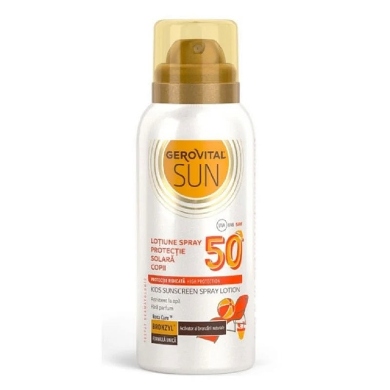 Spray Protectie Solara pentru Copii SPF 50, 100 ml, Gerovital