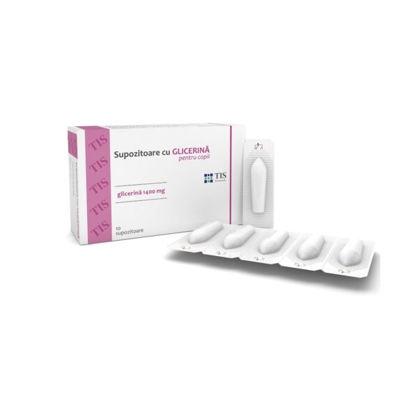 Supozitoare Pentru Copii cu Glicerina 1400mg, 10 Supozitoare, Tis Farmaceutic