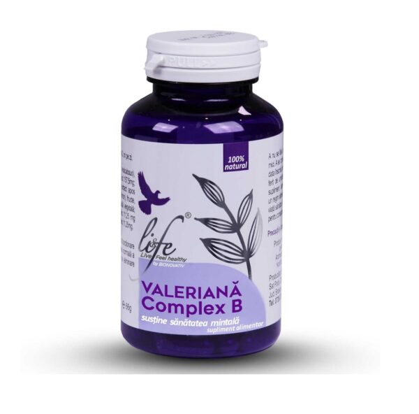 Valeriana Complex B - Farmacia Morpheus Supliment natural Valeriana Complex B pentru relaxare si somn odihnitor.
