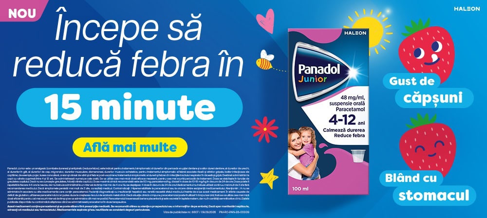 Panadol Junior Suspensie Orala 4-12 Ani,100 ml, Haleon