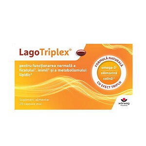 LagoTriplex - Capsule pentru metabolism Capsule LagoTriplex pentru sănătate metabolică și funcționare normală.