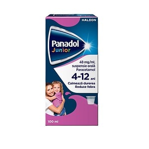 Farmacia Morpheus - Panadol Junior Cutie cu Panadol Junior pentru copii de 4-12 ani.
