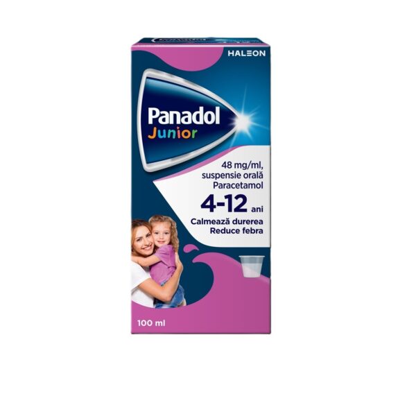 Farmacia Morpheus - Panadol Junior Cutie cu Panadol Junior pentru copii de 4-12 ani.