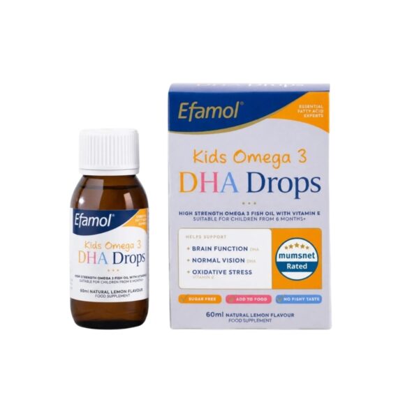 Picaturi cu Omega 3 DHA pentru Copii, 60 ml, Efamol
