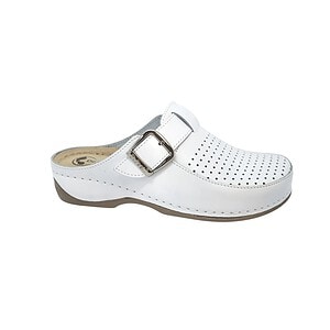Saboti dama albi, numărul 36, Dr Feet, confortabili și eleganți.