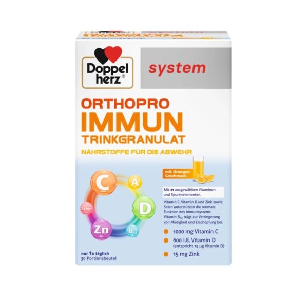 Farmacia Morpheus - System Orthopro Immun Cutie cu suplimente System Orthopro Immun Doppelherz pentru imunitate.
