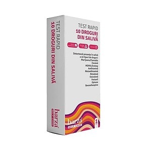 Test Rapid din Saliva - Farmacia Morpheus Kit test rapid pentru detectarea drogurilor din saliva, 10 droguri.